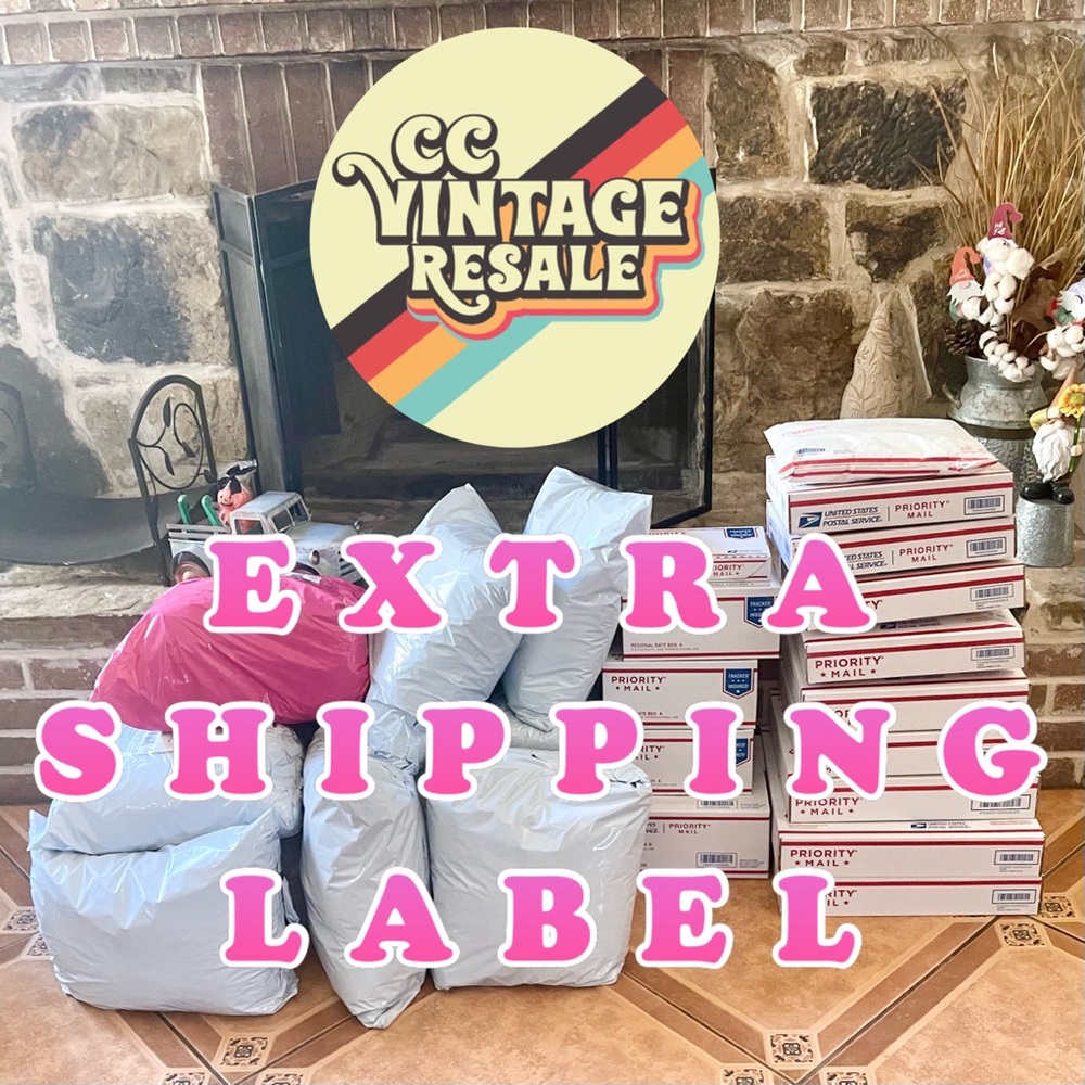 Upgraded Shipping or Extra Shipping Label